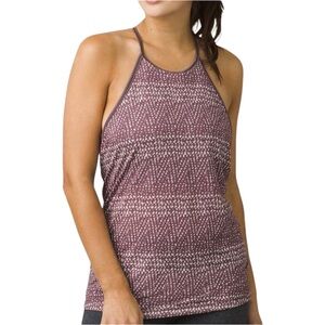 PRANA Printed Path Tank Top Volcanic Plum Sumatra Athletic Top Women’s Small